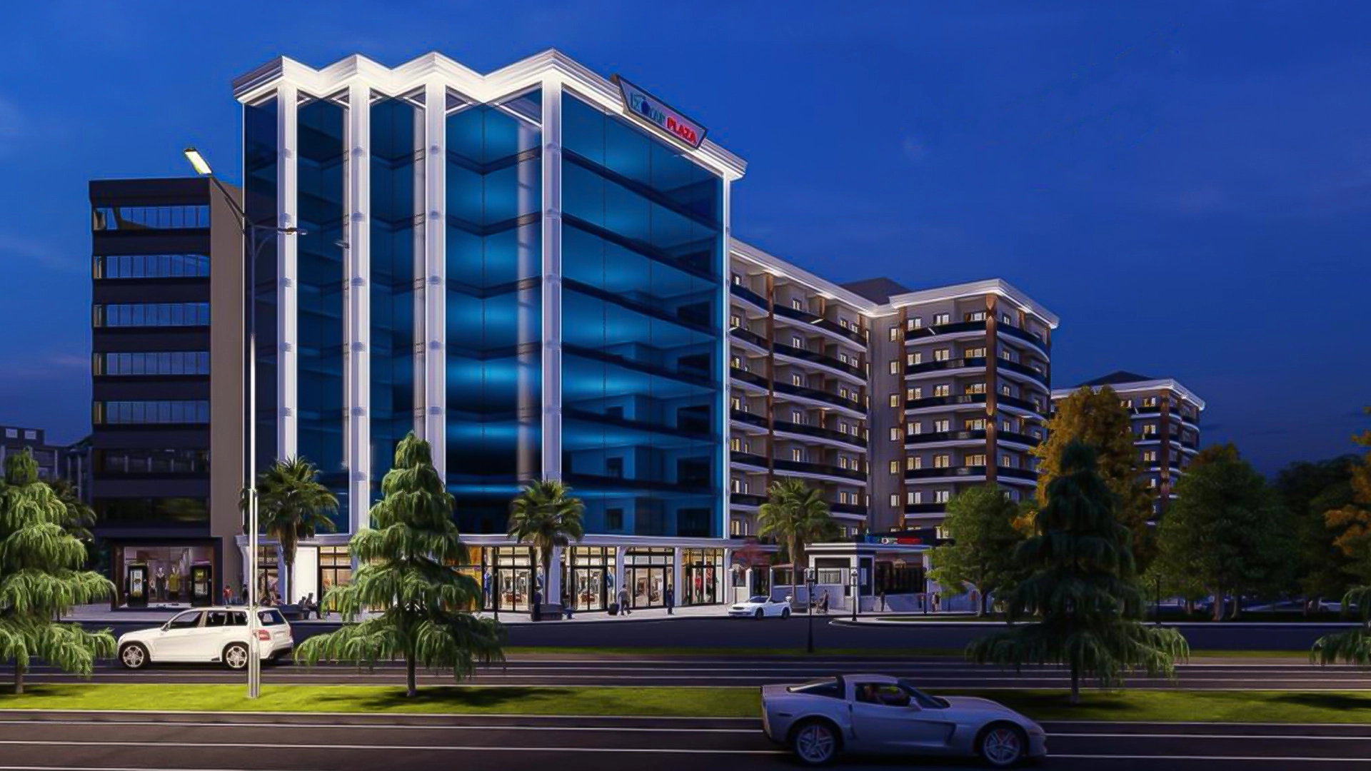 İzyap Plaza, SkyLiner RGB ile Geceye Renk Katacak!