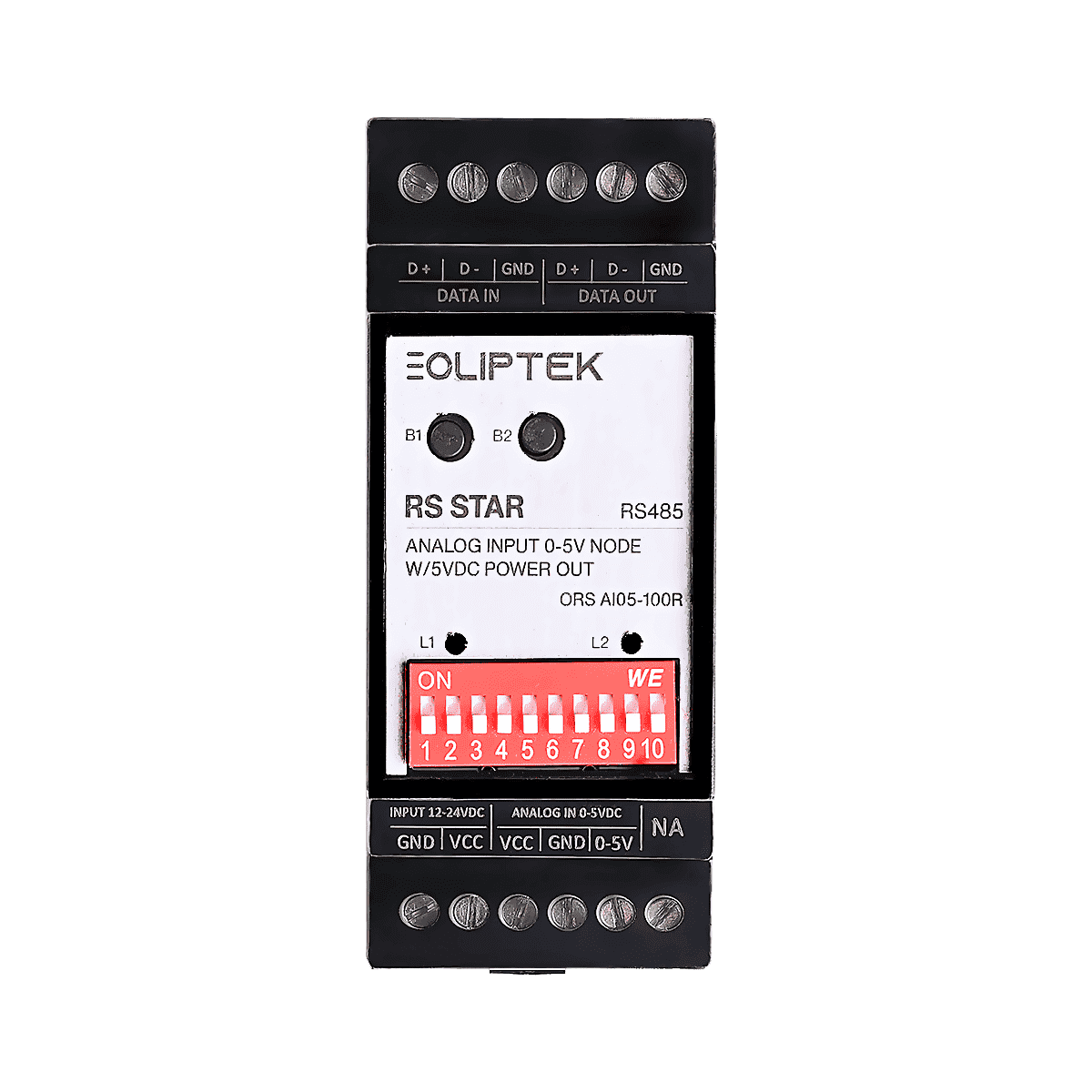 RS485 ANALOG GİRİŞ 0-5V UÇBİRİM (5VDC ÇIKIŞ)