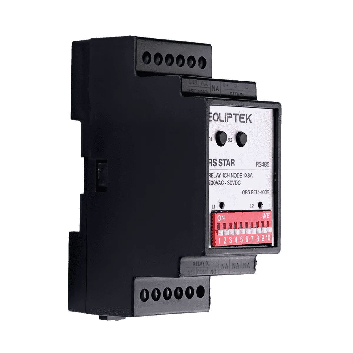 RS485 1 CHANNEL RELAY TERMINAL 1X8A 230VAC - 30VDC - Image 2