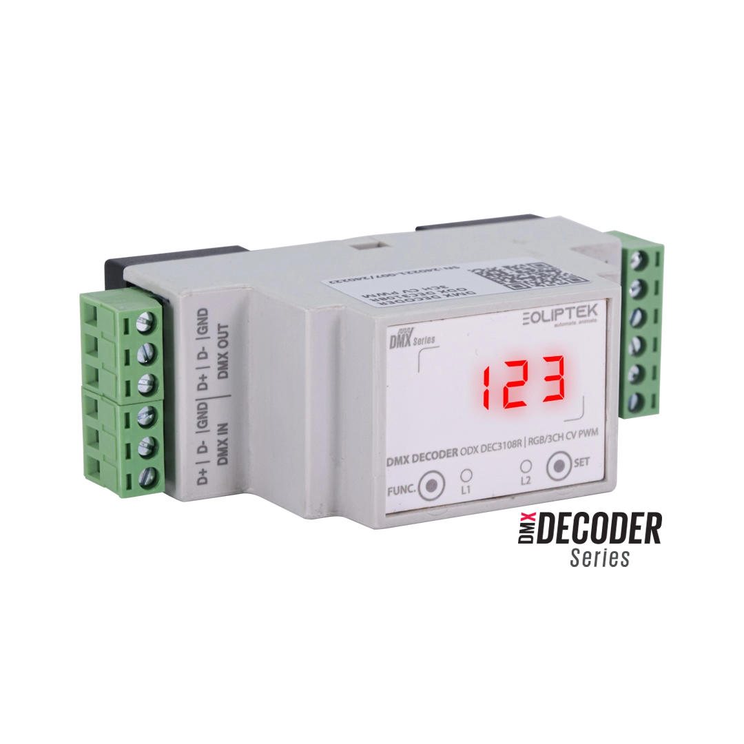 Oliptek DMX RGB 3CH CV PWM DECODER görseli-1