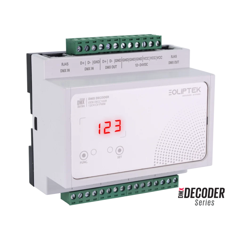 Oliptek DMX 12CH CV PWM DECODER görseli-1